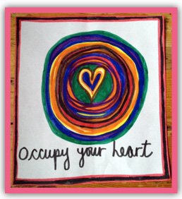 Occupy your Heart Sticker